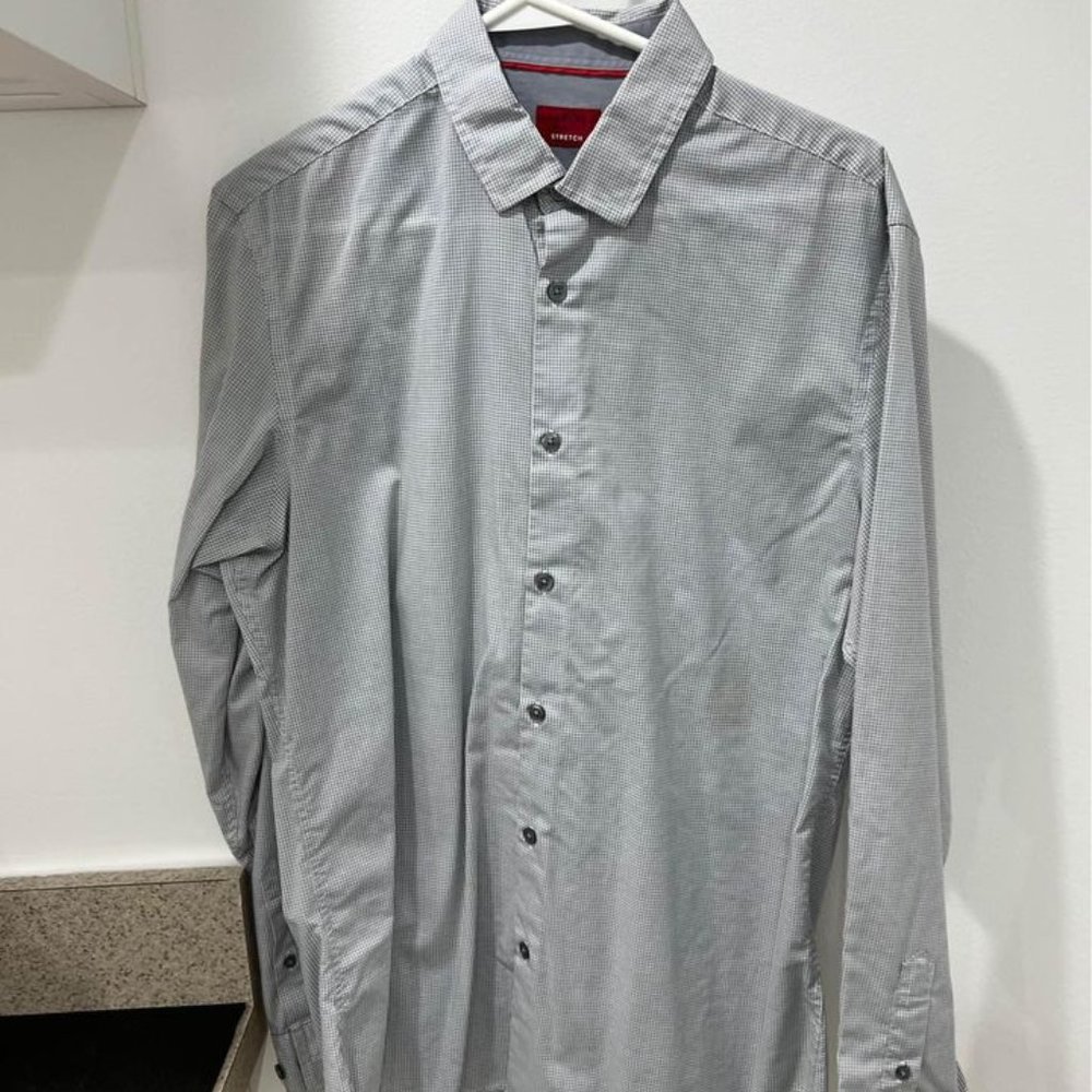 Men’s Alfani slim fit stretch dress shirt size medium
